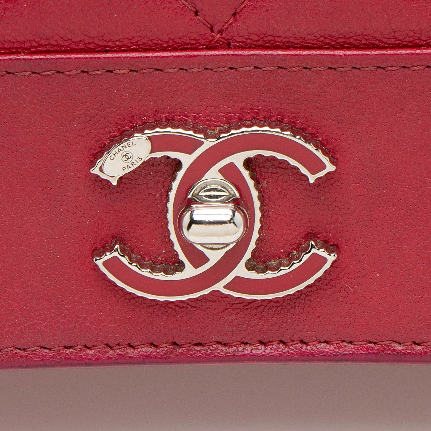 Chanel Sheepskin Mademoiselle Vintage Wallet on Chain
