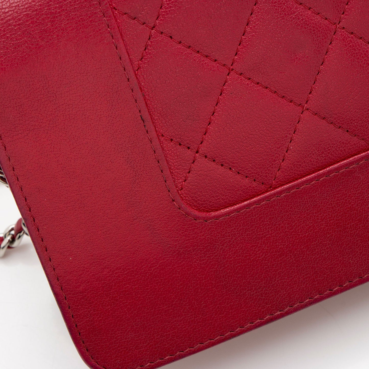 Chanel Sheepskin Mademoiselle Vintage Wallet on Chain