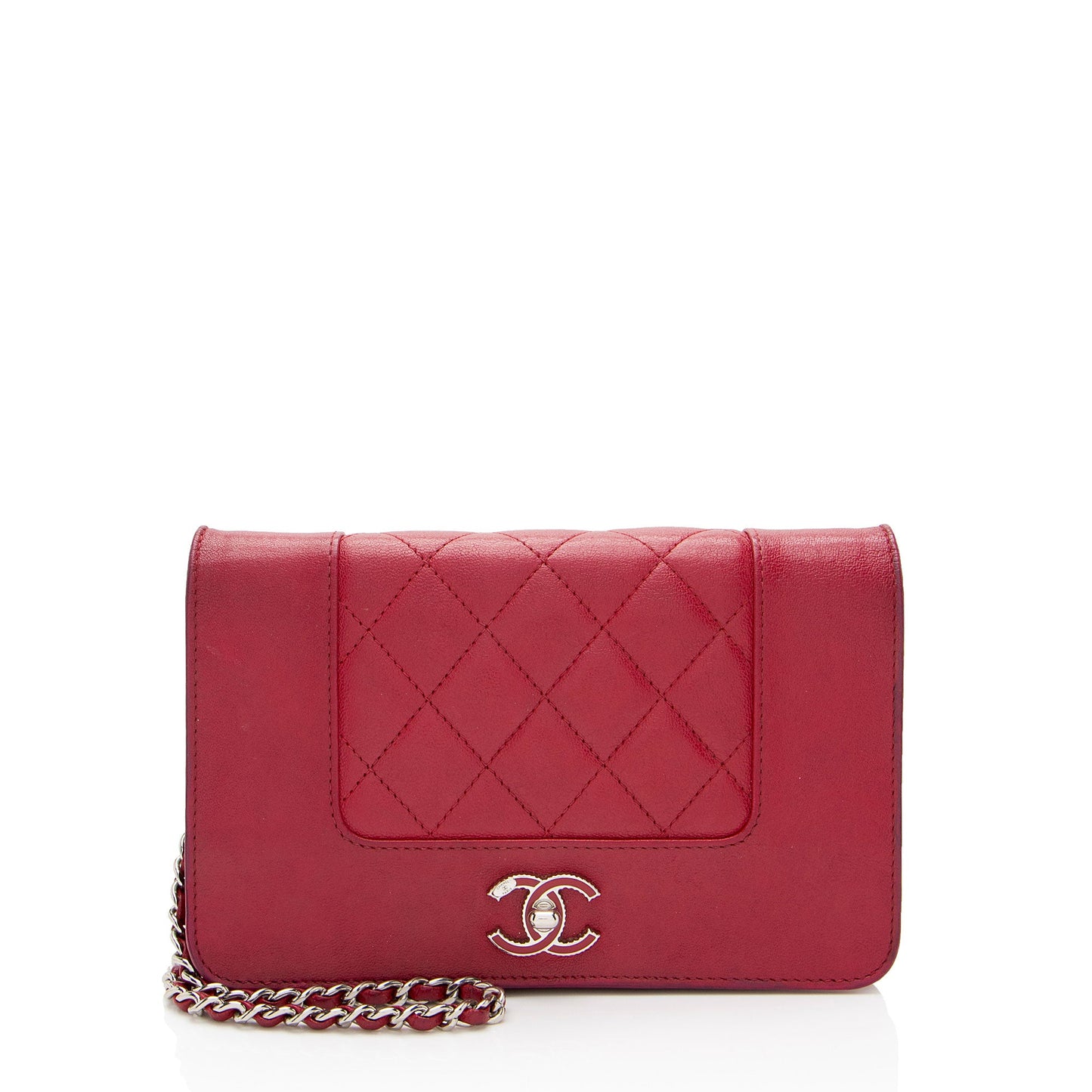 Chanel Sheepskin Mademoiselle Vintage Wallet on Chain