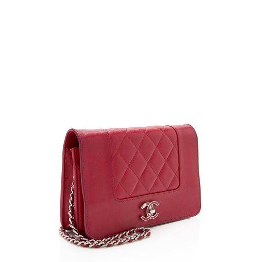 Chanel Sheepskin Mademoiselle Vintage Wallet on Chain