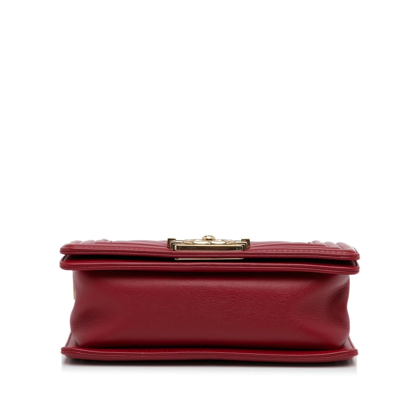 Chanel Small Calfskin Chevron Boy Flap (SHG-ZrUBHf)