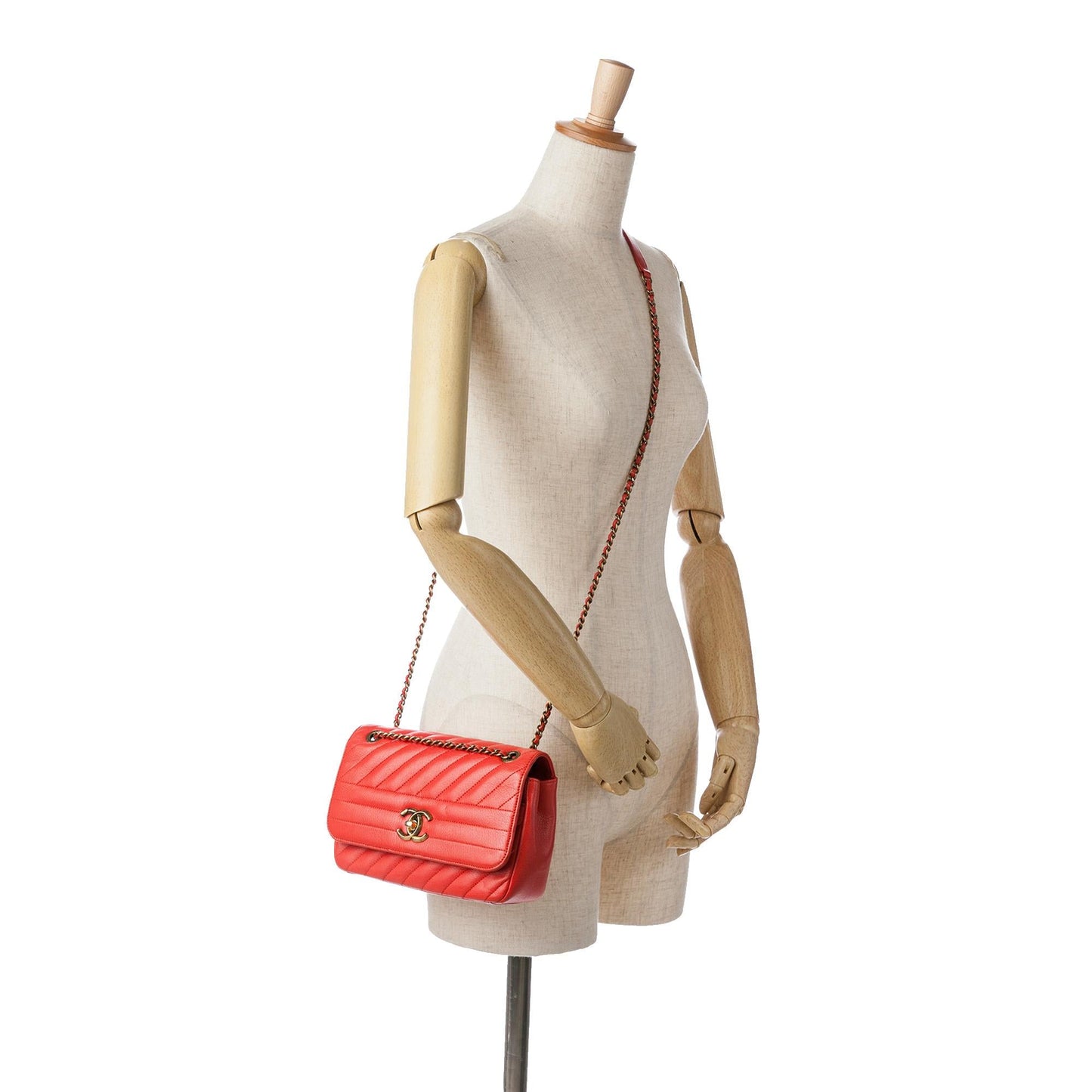 Chanel Small Diagonal Quilted Goatskin Flap