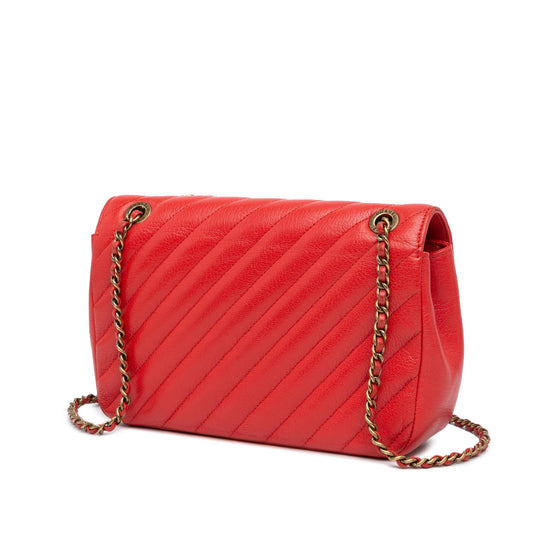Chanel Small Diagonal Quilted Goatskin Flap