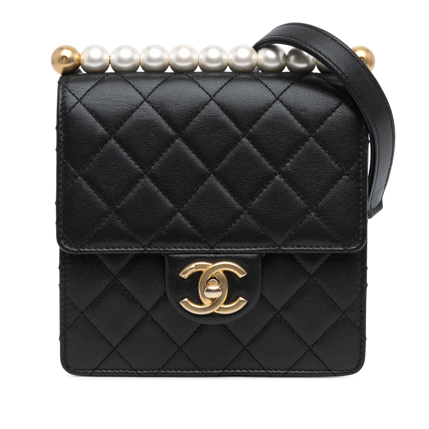 Chanel Small Lambskin Chic Pearls Flap