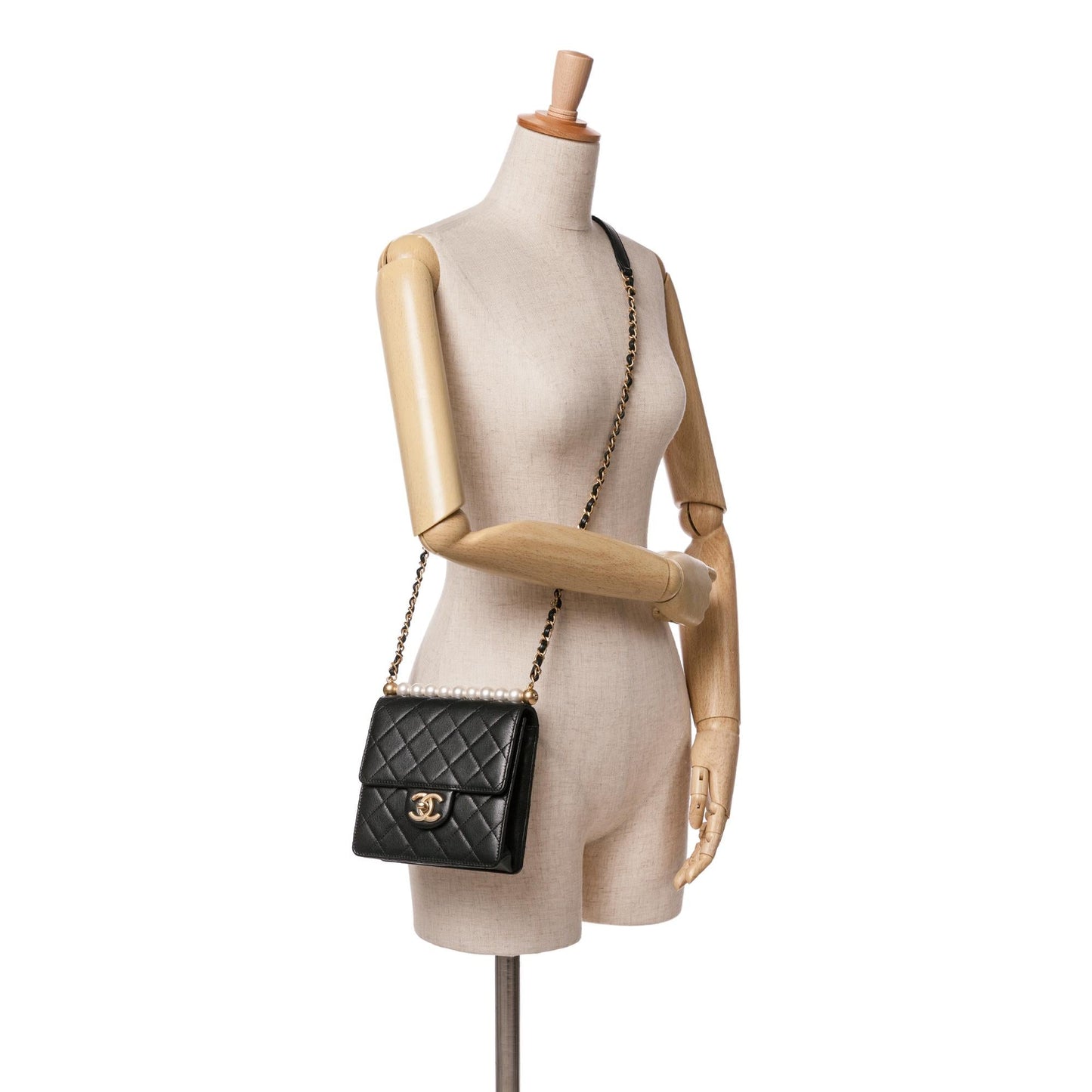 Chanel Small Lambskin Chic Pearls Flap