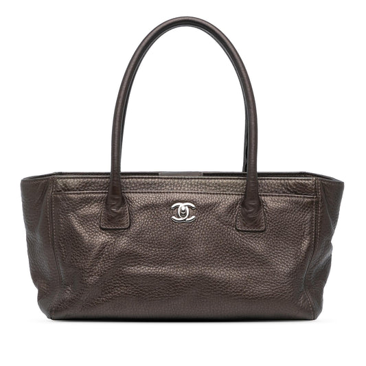 Chanel Small Metallic Calfskin Executive Cerf Tote