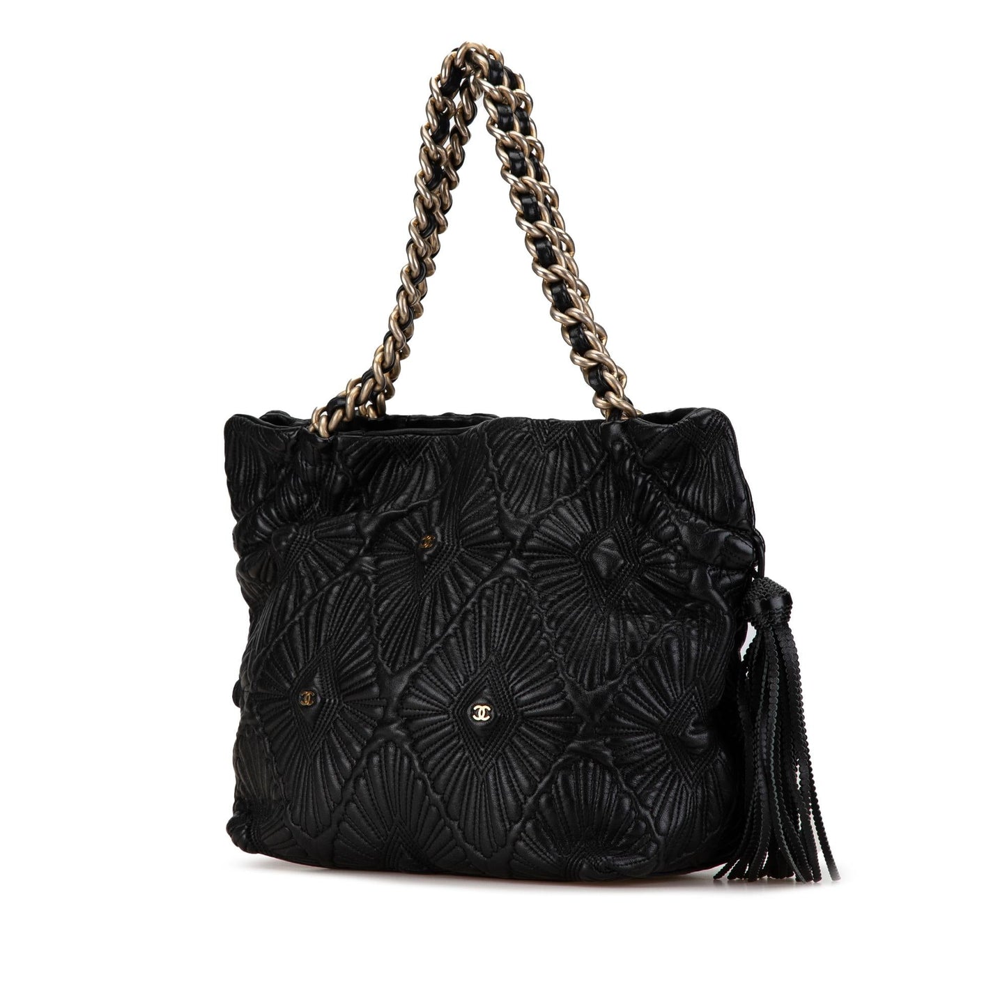 Chanel Small Quilted Calfskin Ca D'Oro Tote (SHG-gM3OPF)