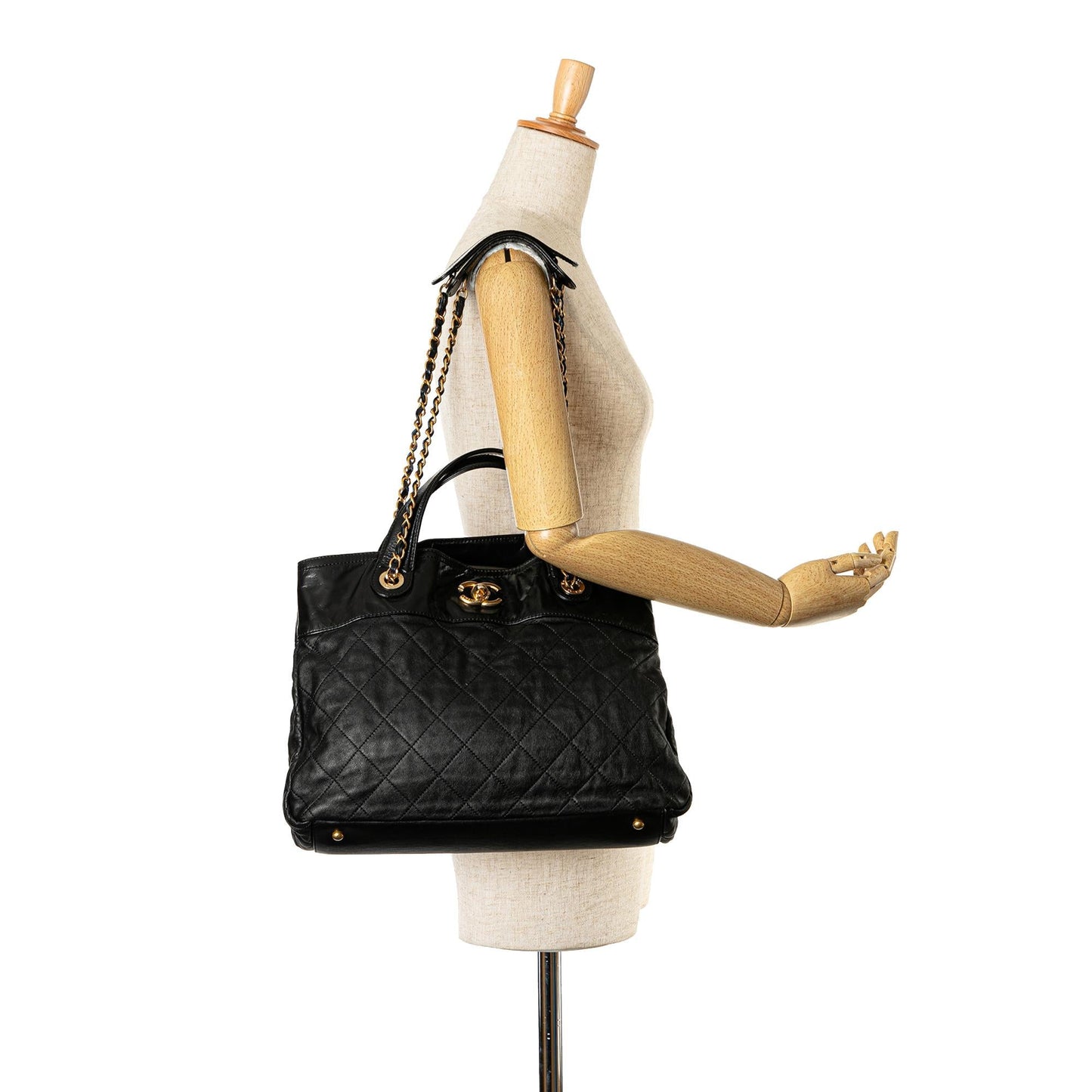 Chanel Small Quilted Calfskin In The Mix Satchel (SHG-Mf2tgw)