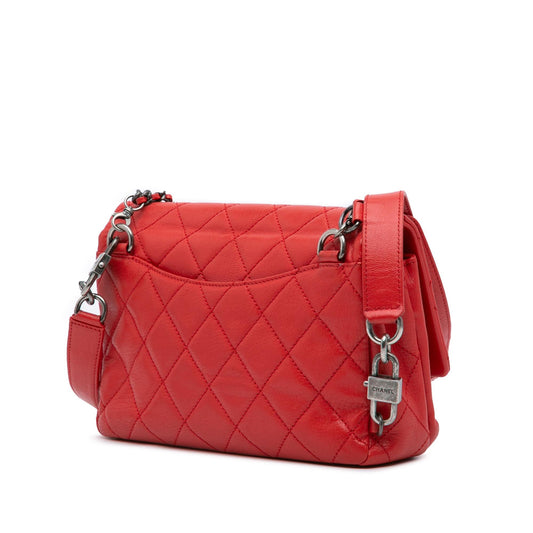 Chanel Small Quilted Goatskin Double Carry Waist Chain Flap