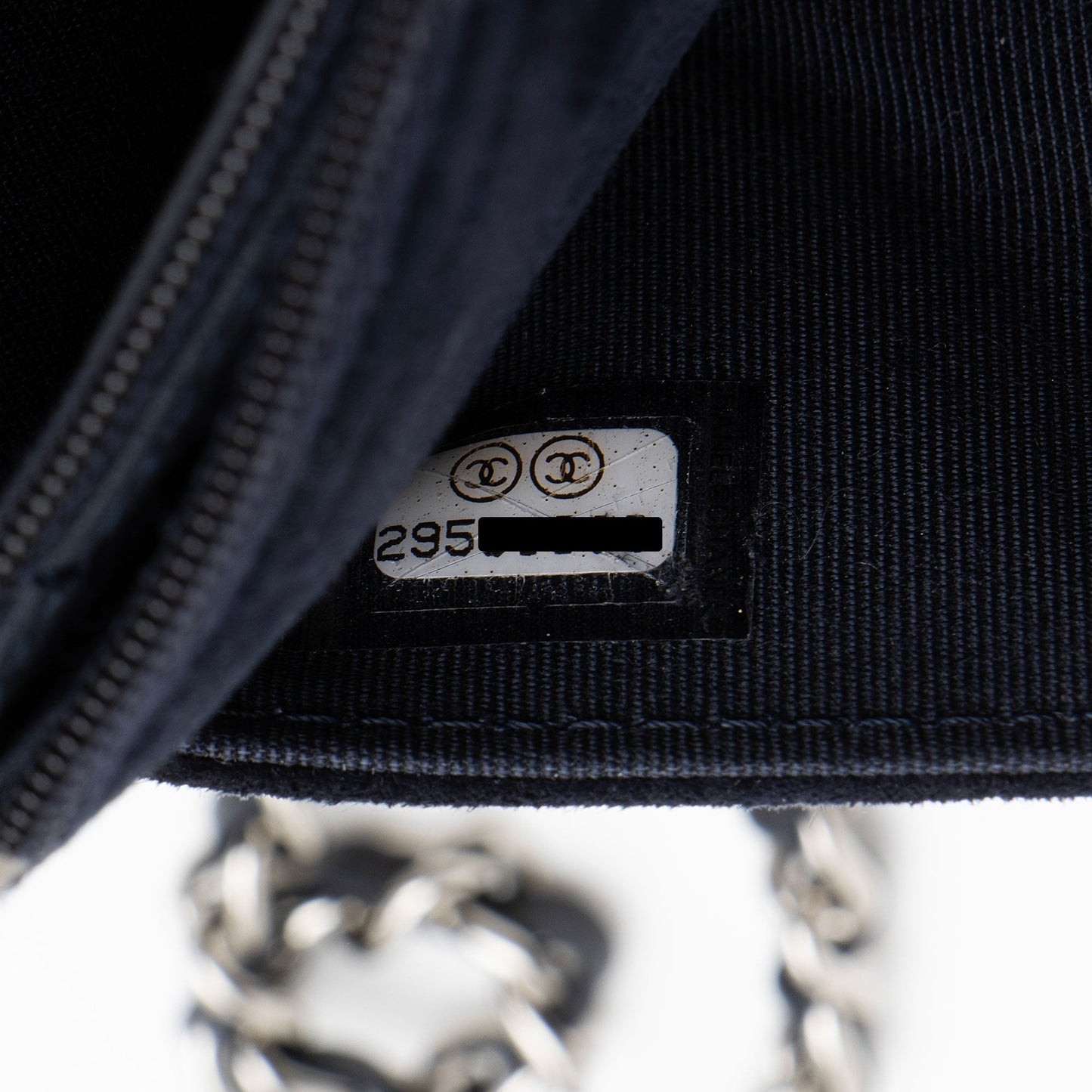 Chanel Suede Cocostellar Wallet on Chain