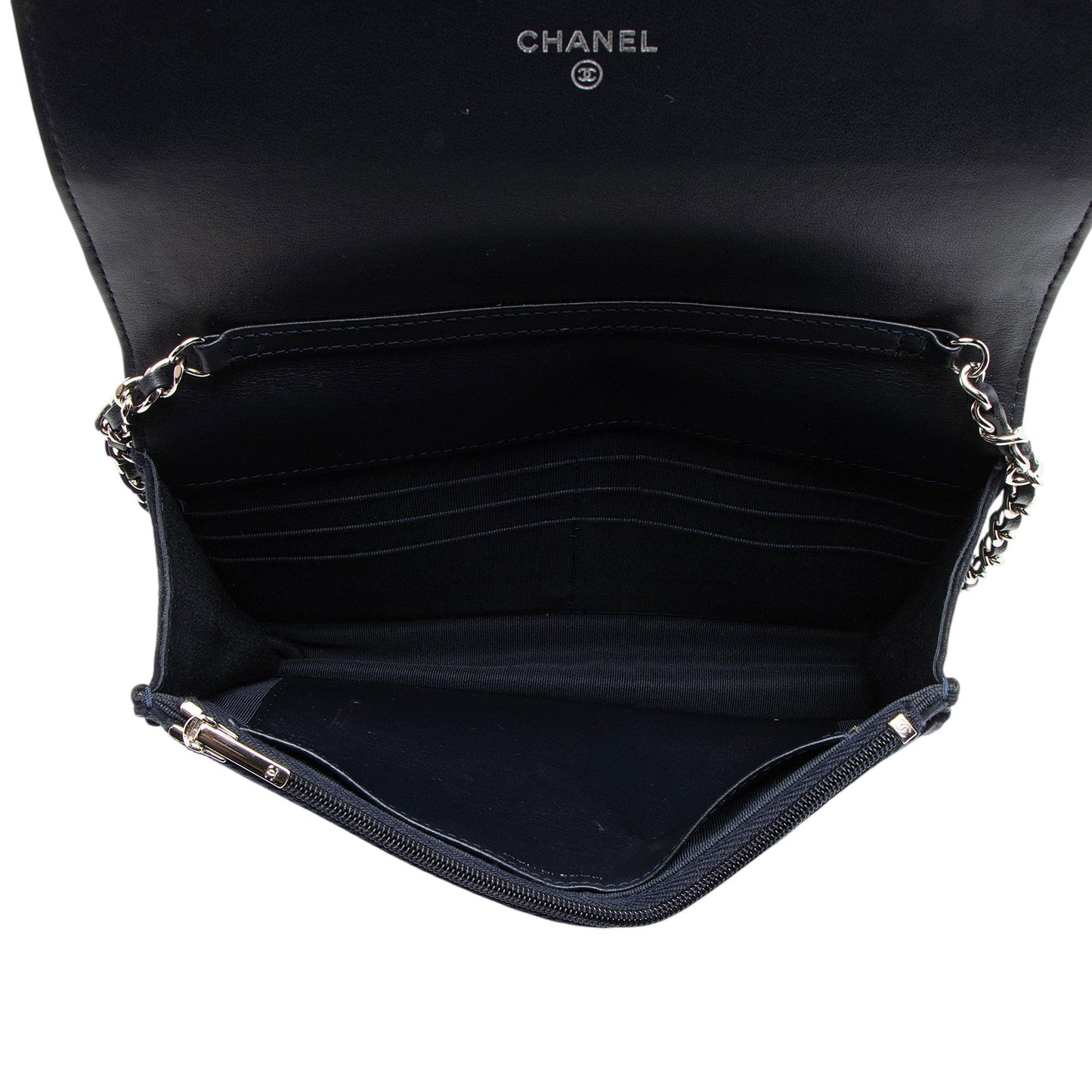 Chanel Suede Cocostellar Wallet on Chain