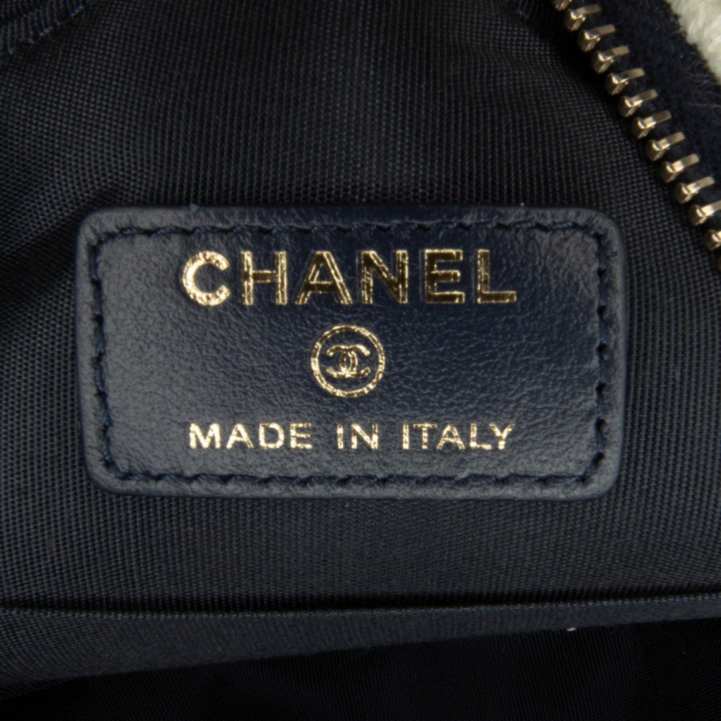 Chanel Tweed 19 Round Clutch with Chain