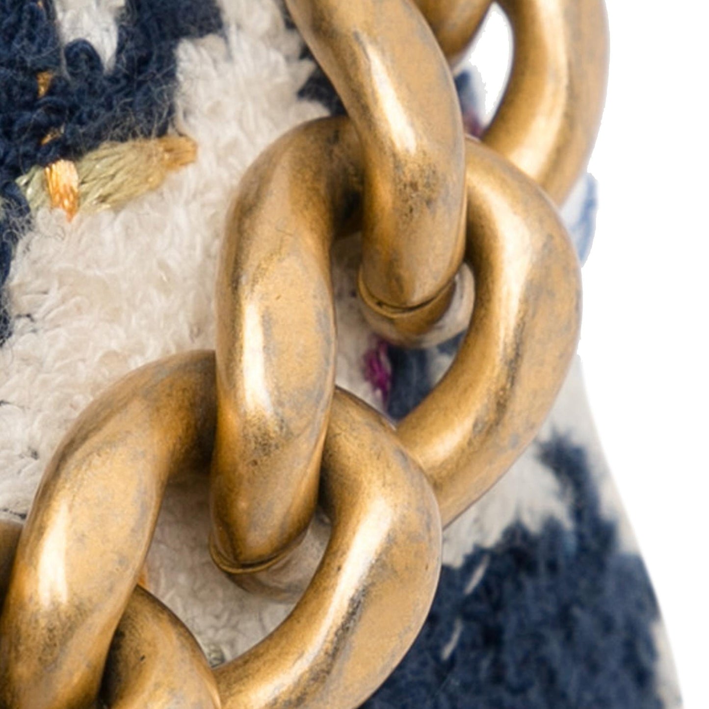 Chanel Tweed 19 Round Clutch with Chain