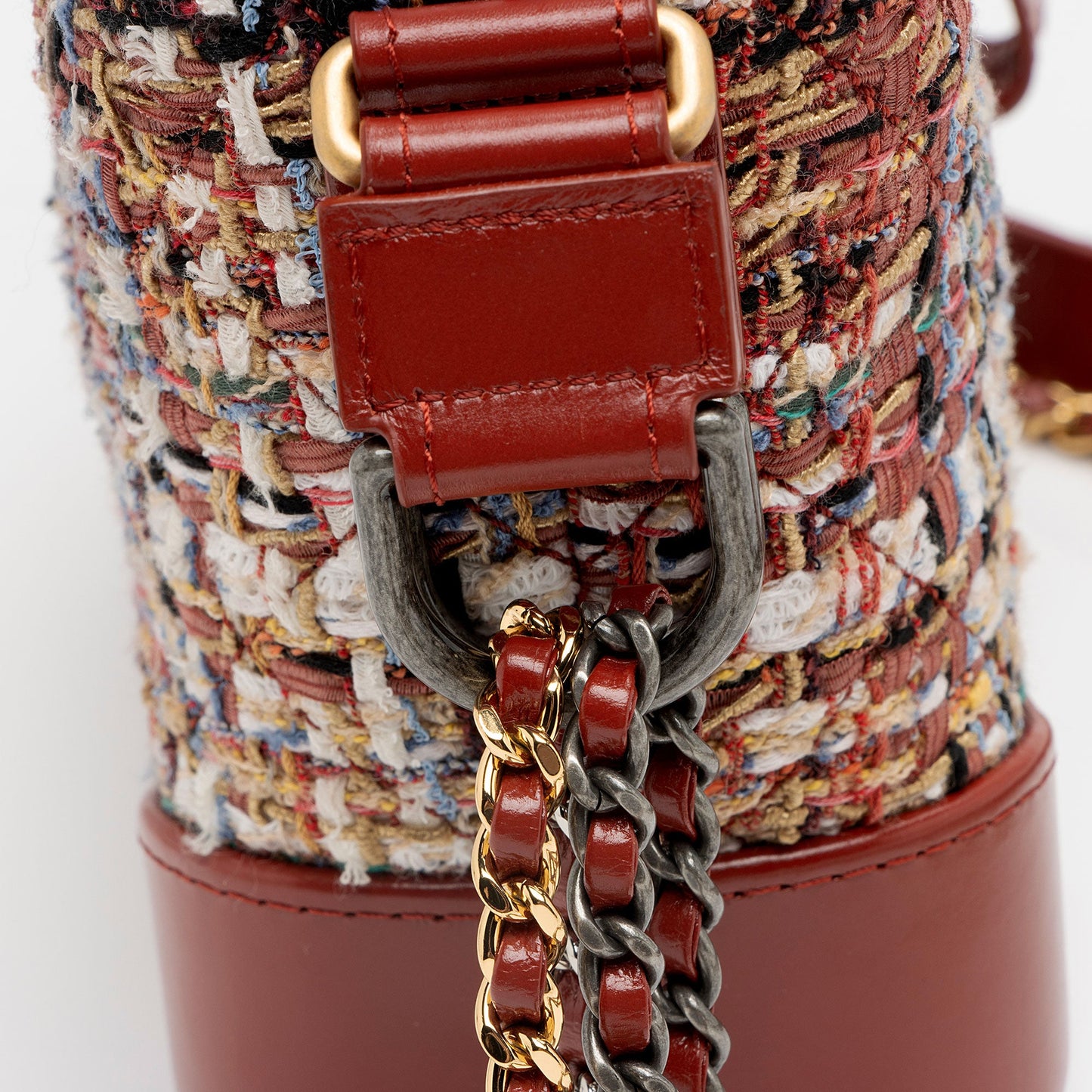 Chanel Tweed Calfskin Gabrielle Small Hobo (SHF-pLIovj)