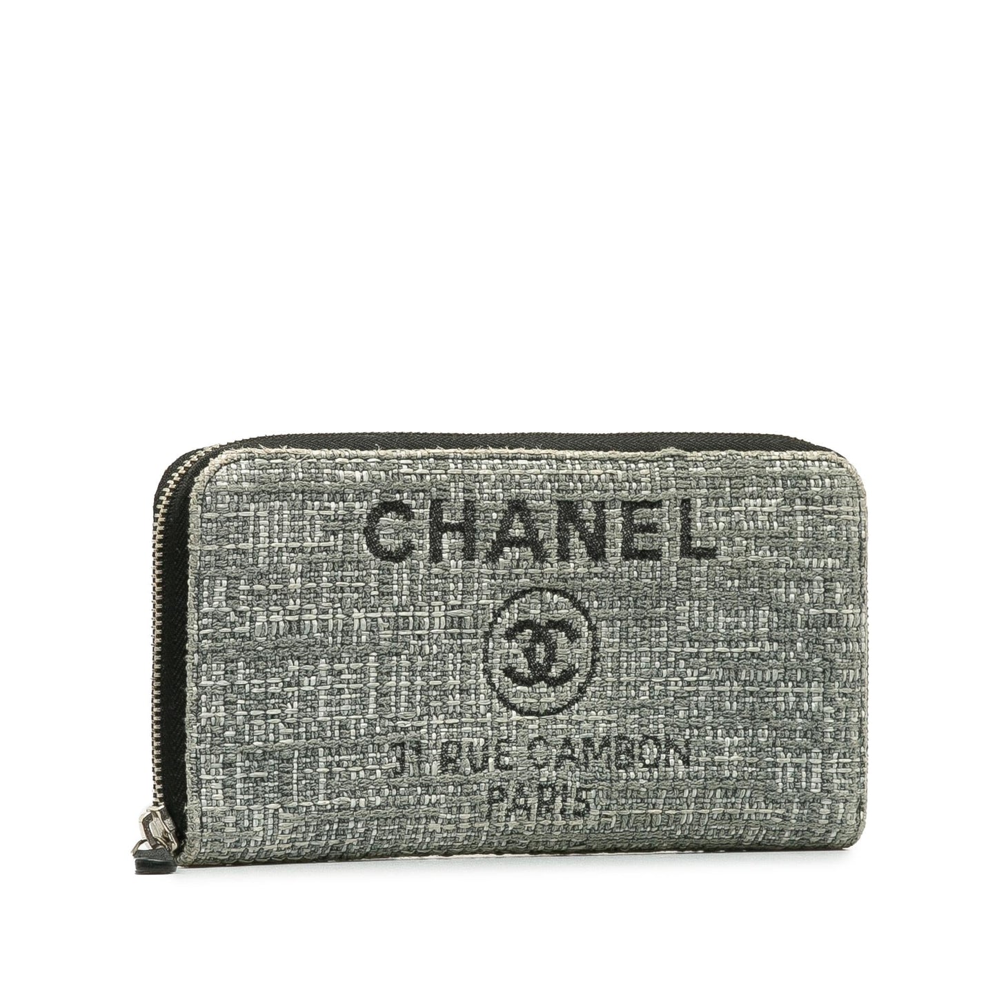 Chanel Tweed Deauville Continental Wallet