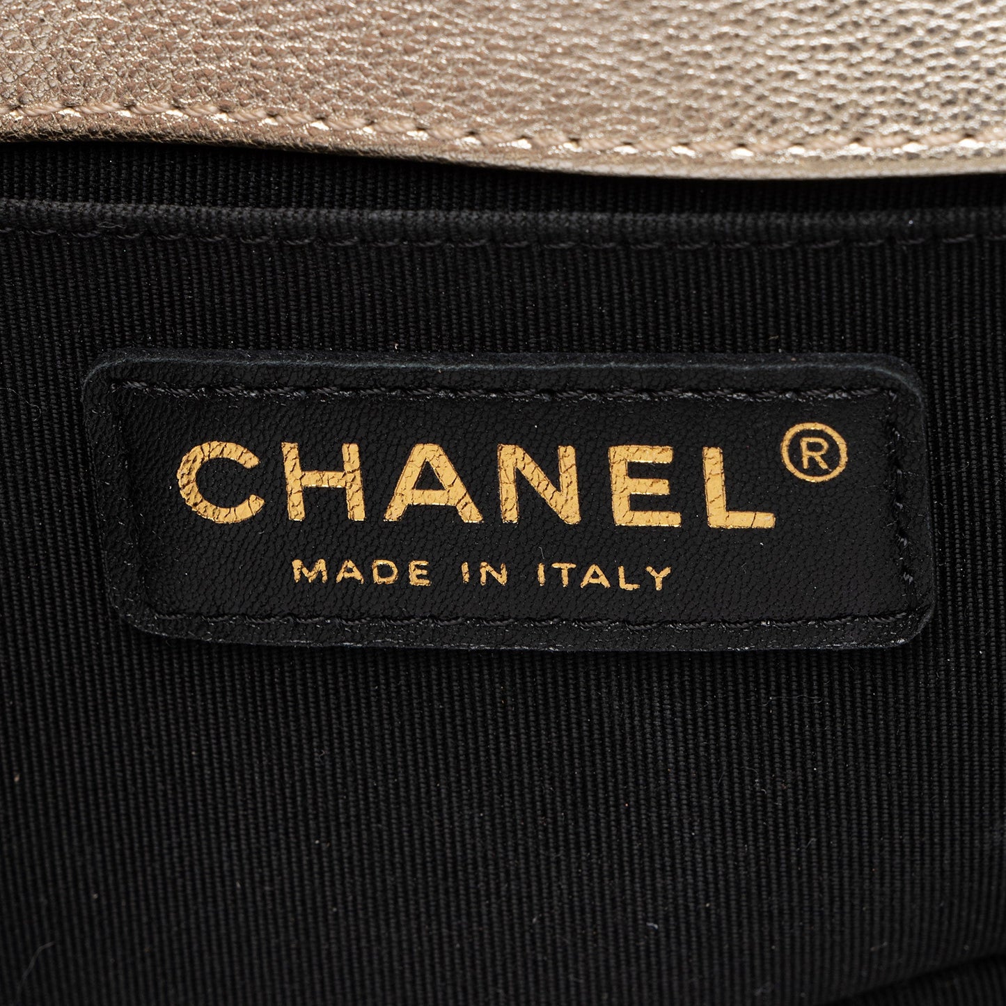 Chanel Two Tone Calfskin Goatskin Small Boy Bag
