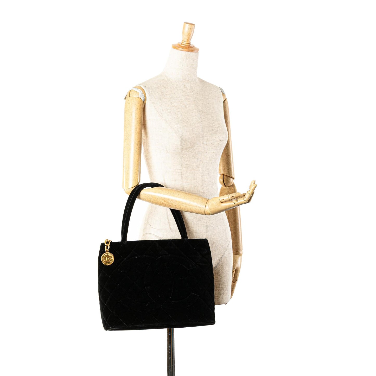 Chanel Velvet Medallion Tote