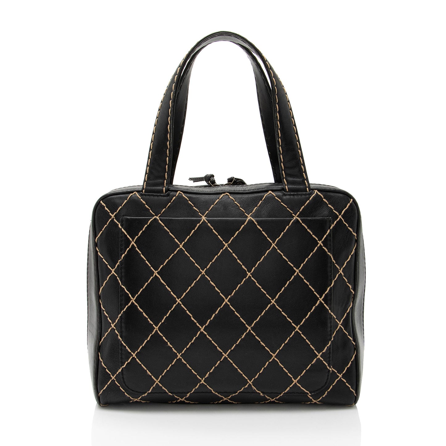 Chanel Vintage Calfskin Wild Stitch Large Satchel