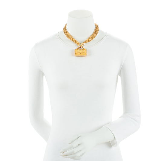 Chanel Vintage Flap Bag Necklace