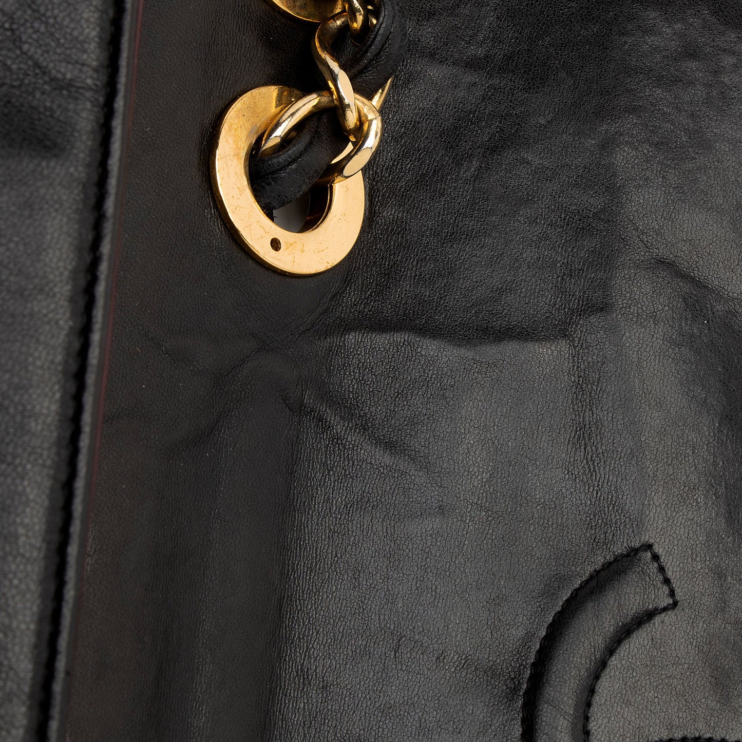 Chanel Vintage Horizontal Quilted Lambskin XL Jumbo Single Flap Bag