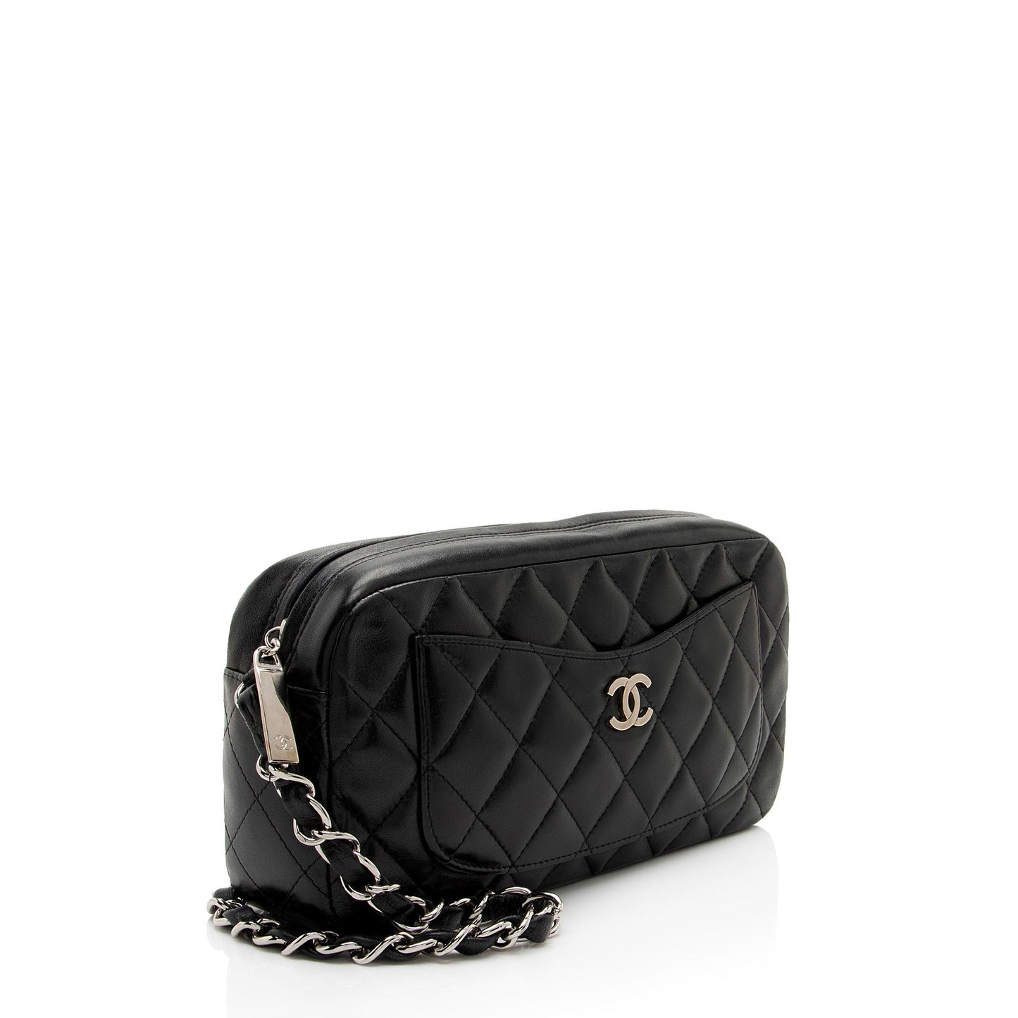 Chanel Vintage Lambskin Front Pocket Camera Bag