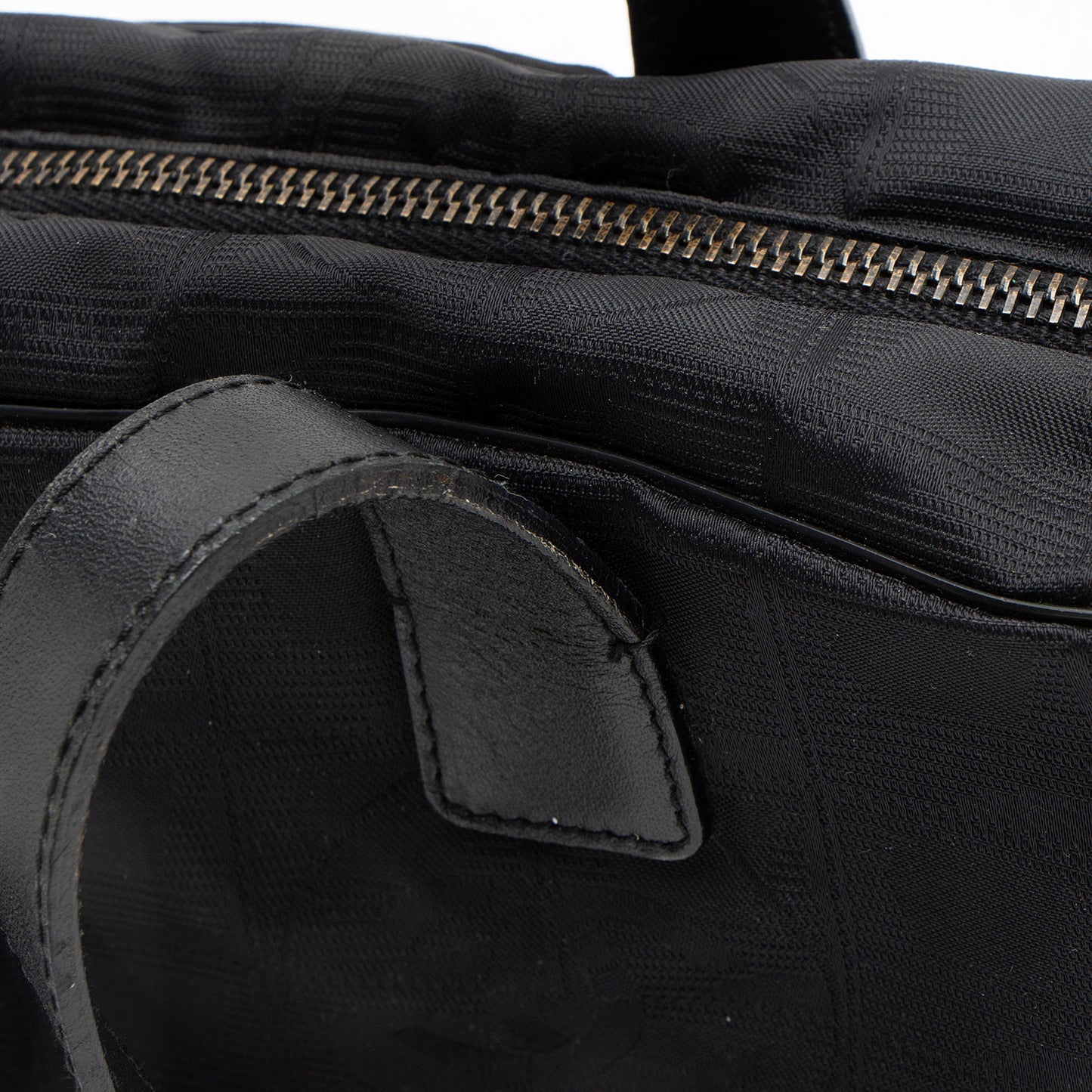 Chanel Vintage Nylon Travel Ligne Satchel