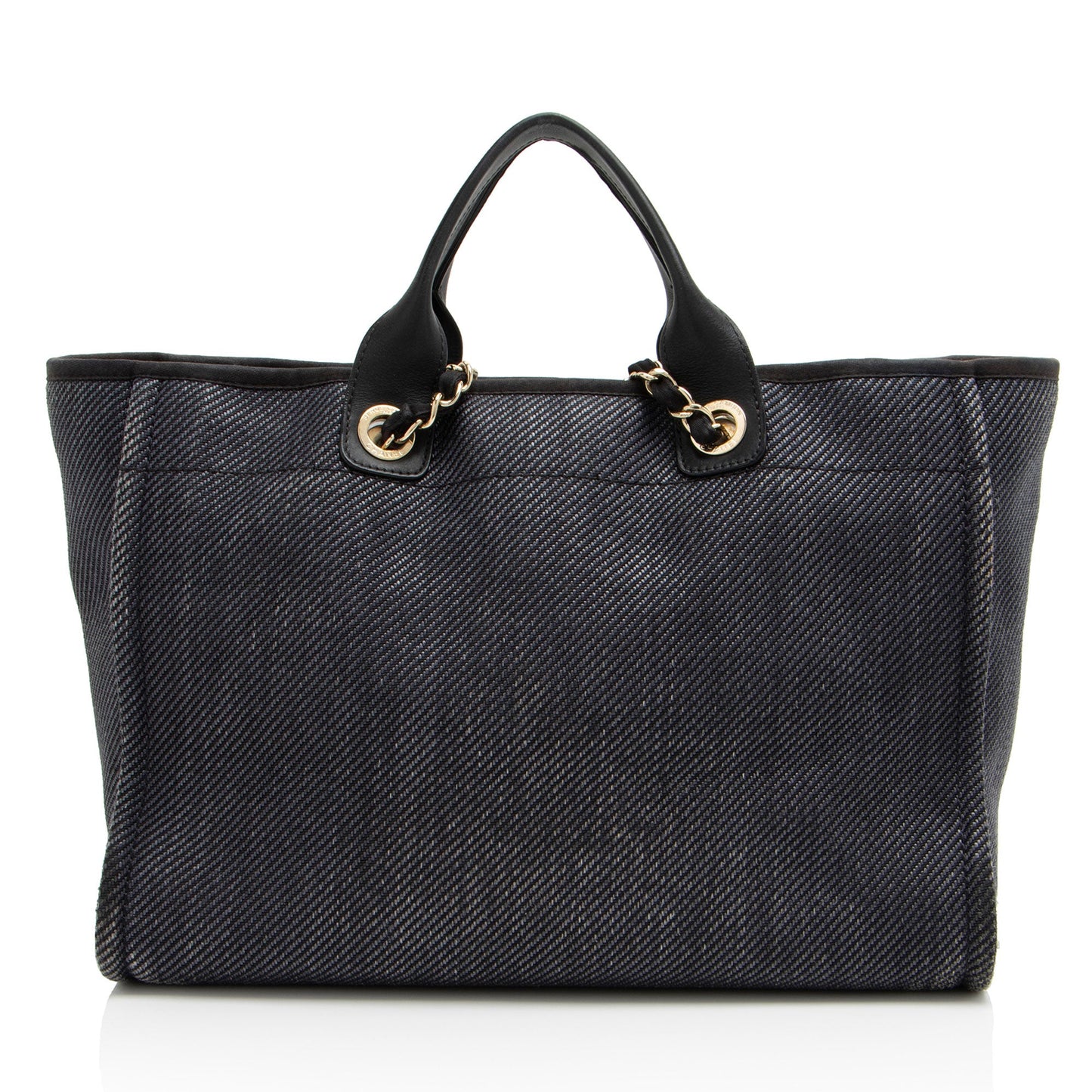 Chanel Woven Straw Deauville Medium Tote