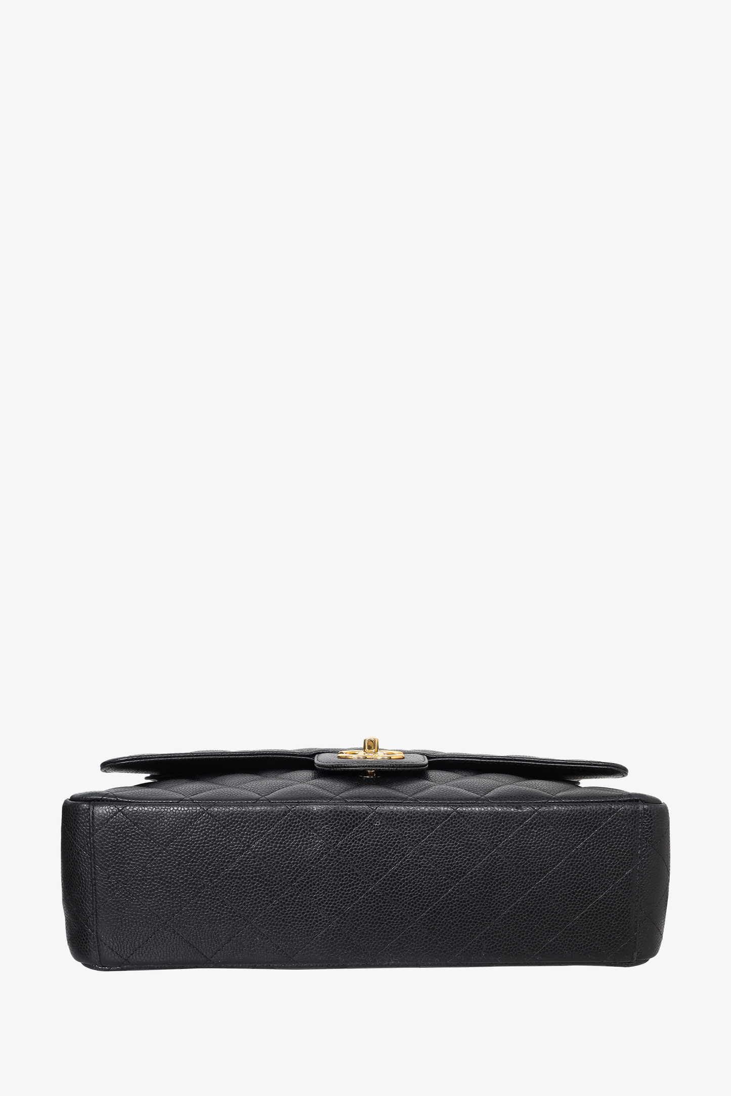 Pre-Loved Chanel™ 2017 Black Caviar Leather Maxi Double Flap Bag