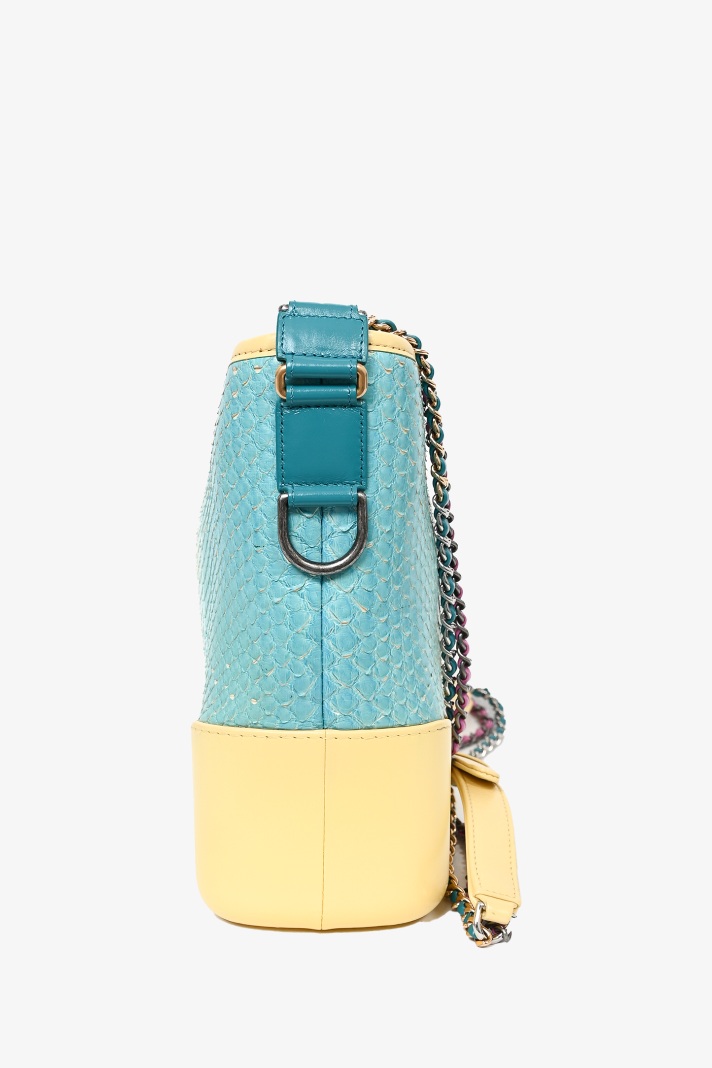 Pre-loved Chanel™ Cruise 2019 Multicolour Rainbow Python Medium Gabrielle Bag