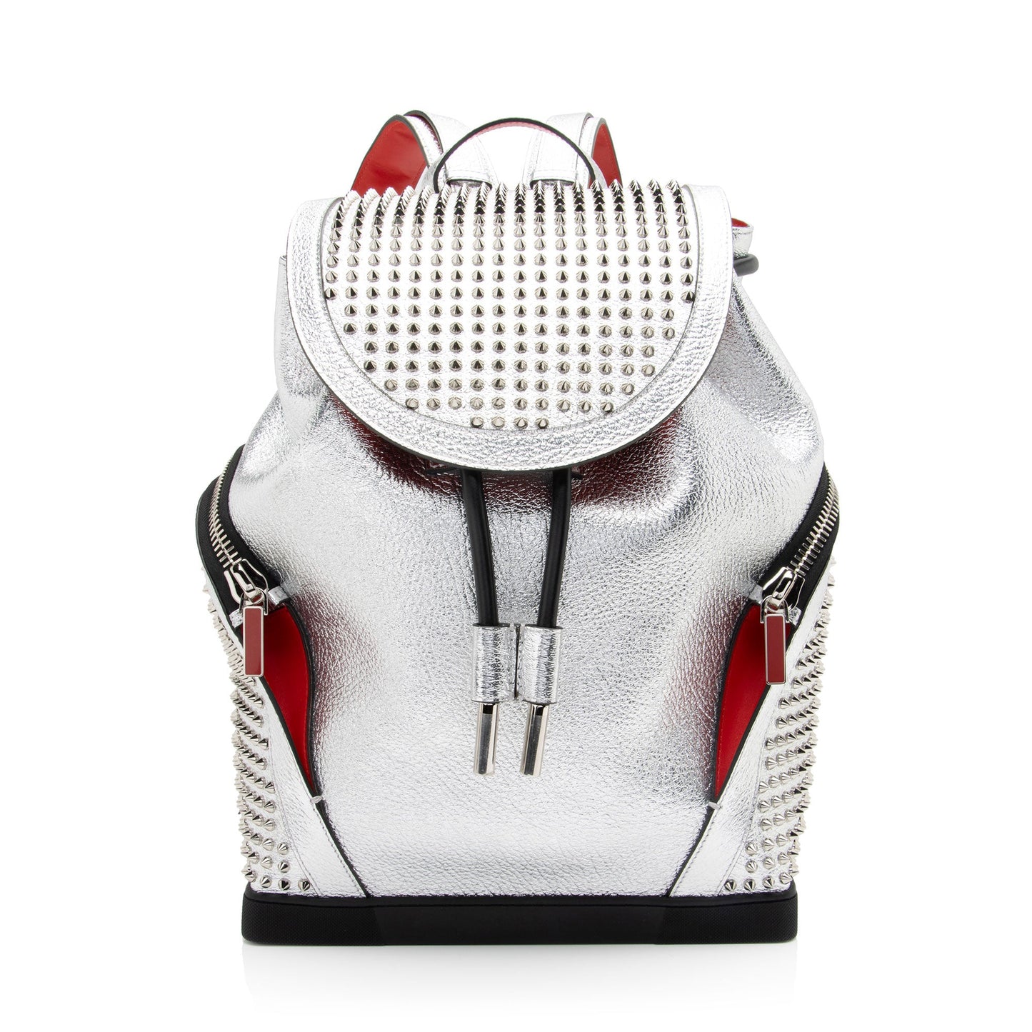 Christian Louboutin Metallic Calfskin Spiked Explorafunk Backpack (SHF-q7zUUZ)