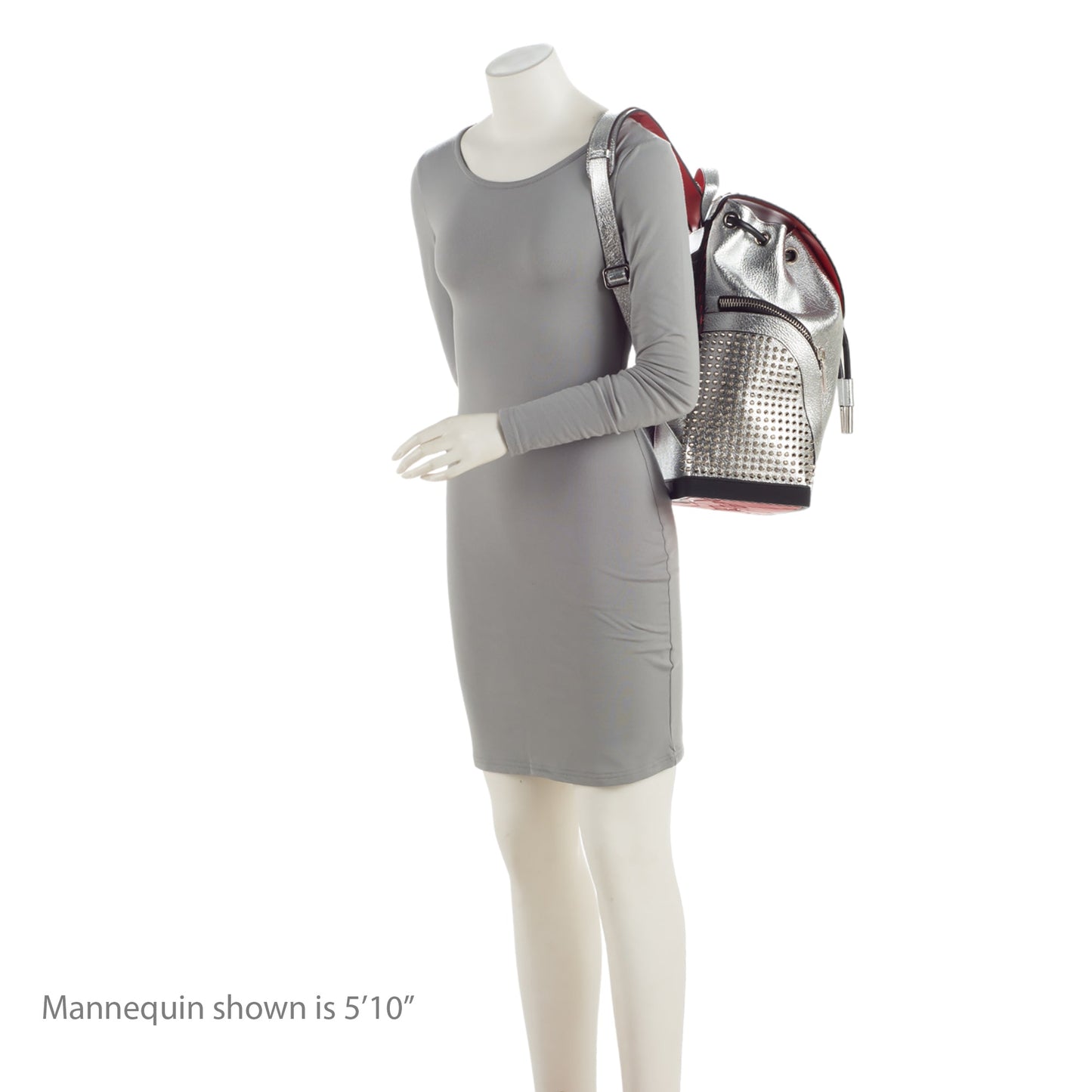 Christian Louboutin Metallic Calfskin Spiked Explorafunk Backpack (SHF-q7zUUZ)