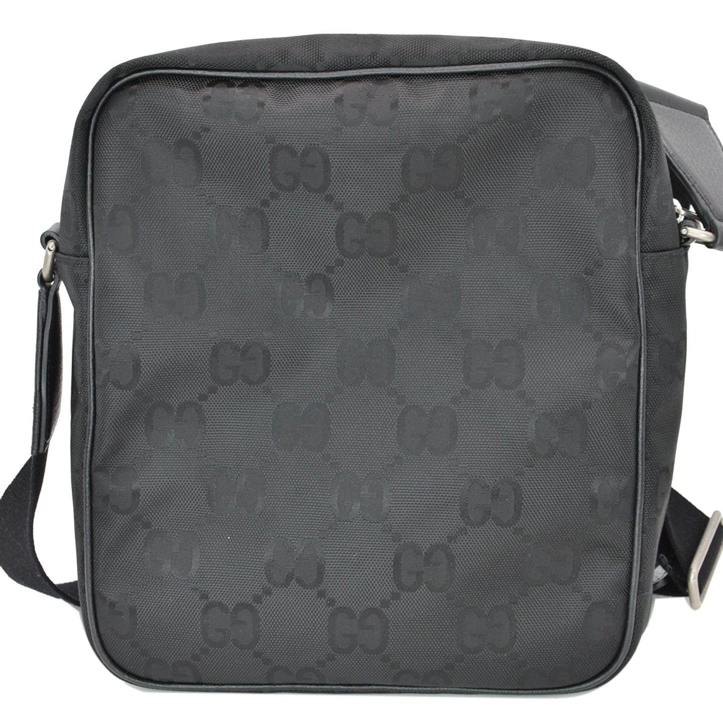 GUCCI Off The Grid GG Monogram Nylon Shoulder Bag Black 625858