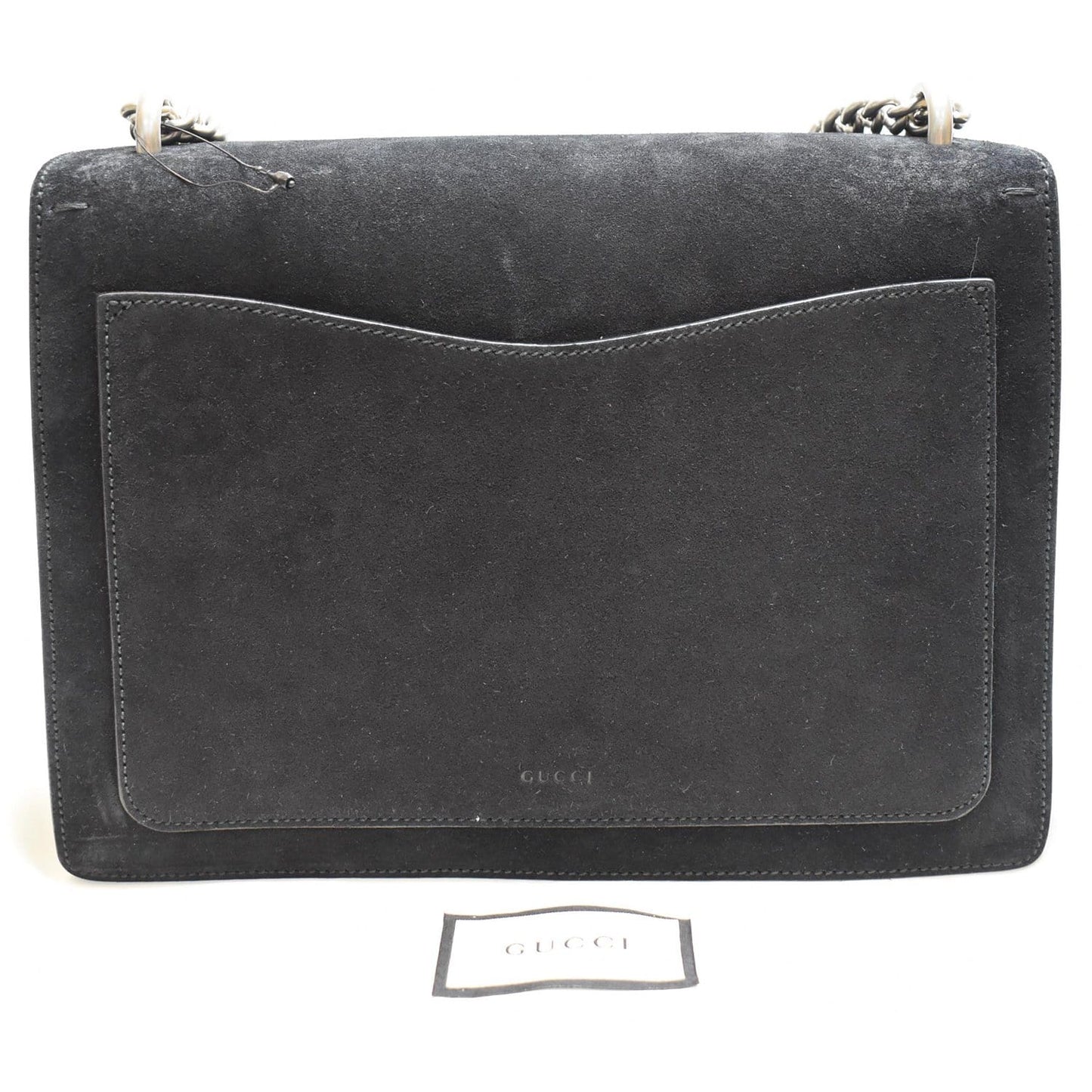 GUCCI Medium Dionysus Suede Leather Shoulder Bag Black 403348
