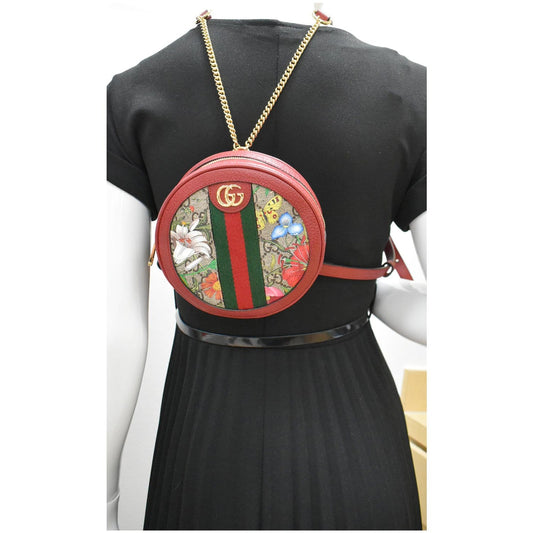 GUCCI Ophidia GG Floral Mini Supreme Backpack Bag Red 598661 - 20% OFF