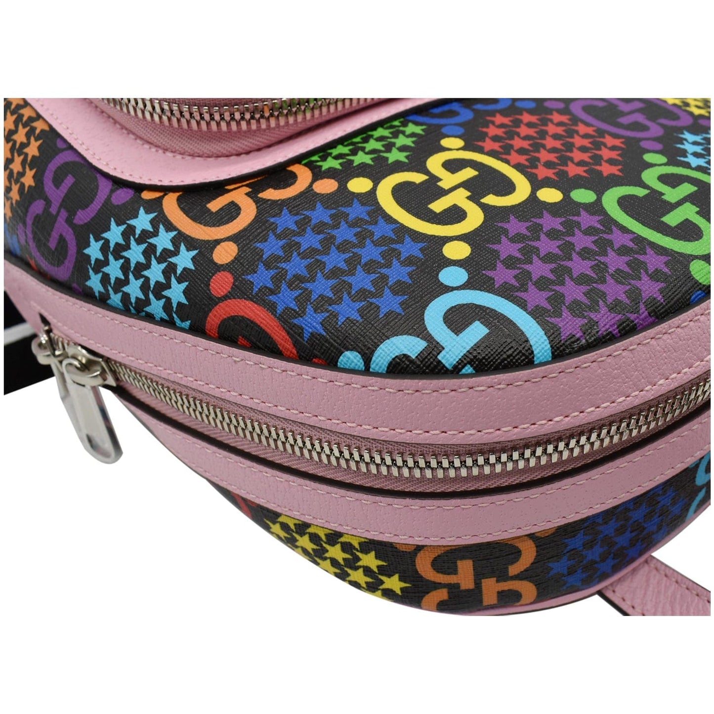 GUCCI Psychedelic GG Supreme Monogram Canvas Backpack Bag Multicolor 601296