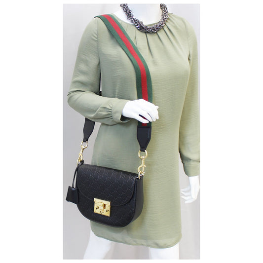 GUCCI Padlock GG Guccissima Signature Leather Shoulder Bag 453189