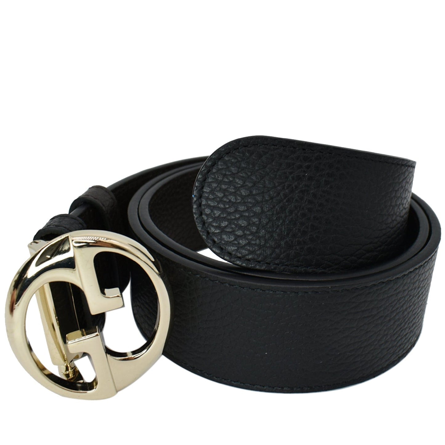 GUCCI GG Reversible Leather Belt Black/Brown 450000 Size 90.36