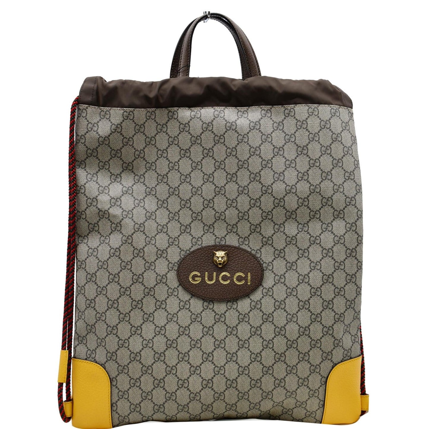 GUCCI Neo Vintage Drawstring GG Supreme Canvas Backpack Bag Beige 473872 - 10% OFF