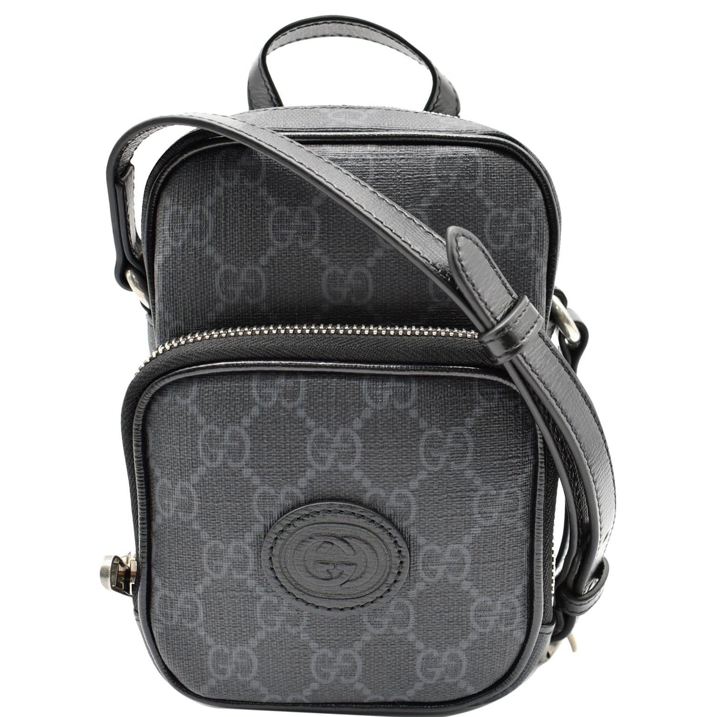 GUCCI Mini Interlocking G Supreme Canvas GG Crossbody Bag 672952 - 25% OFF