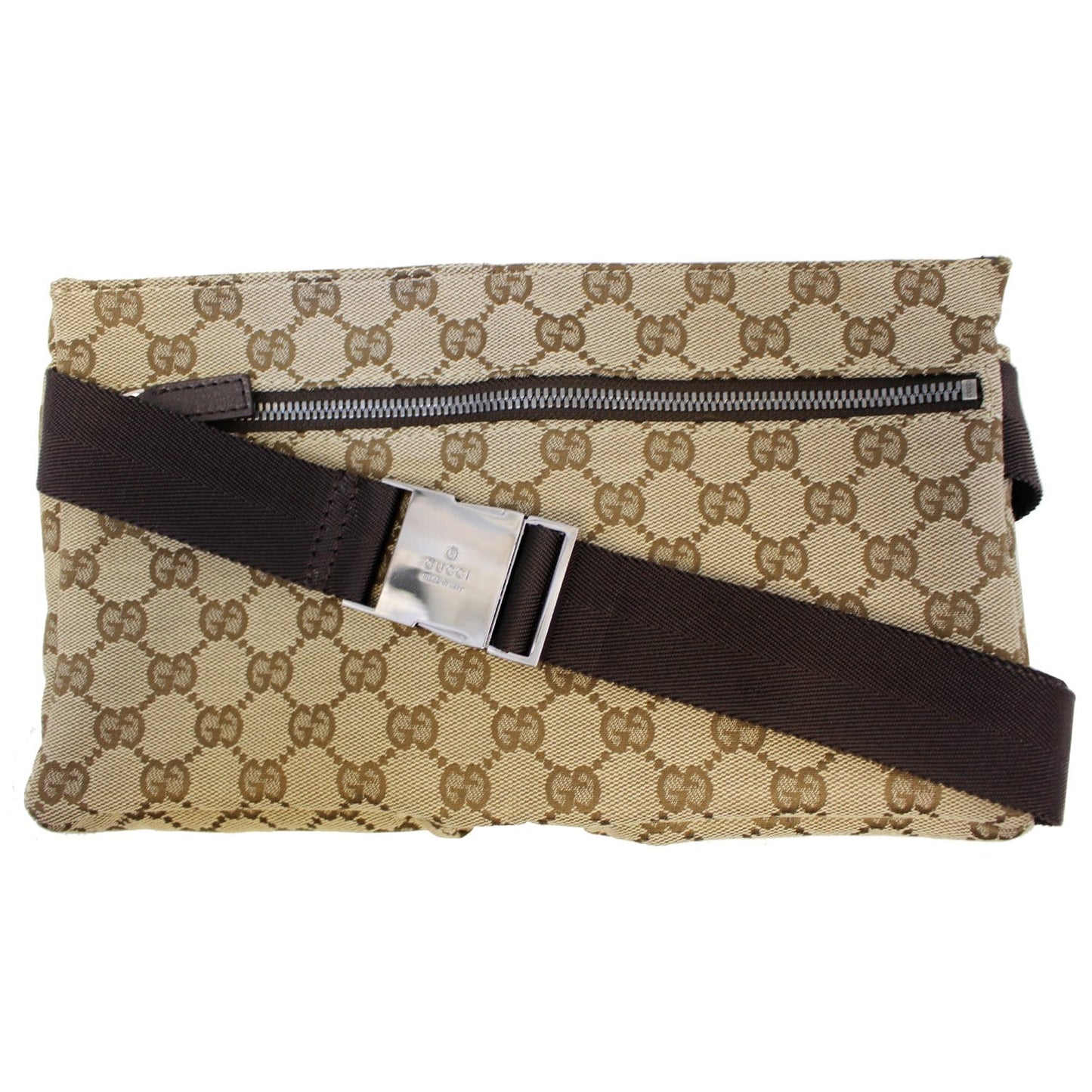 GUCCI GG Monogram Waist Bum Bag 28566 Brown