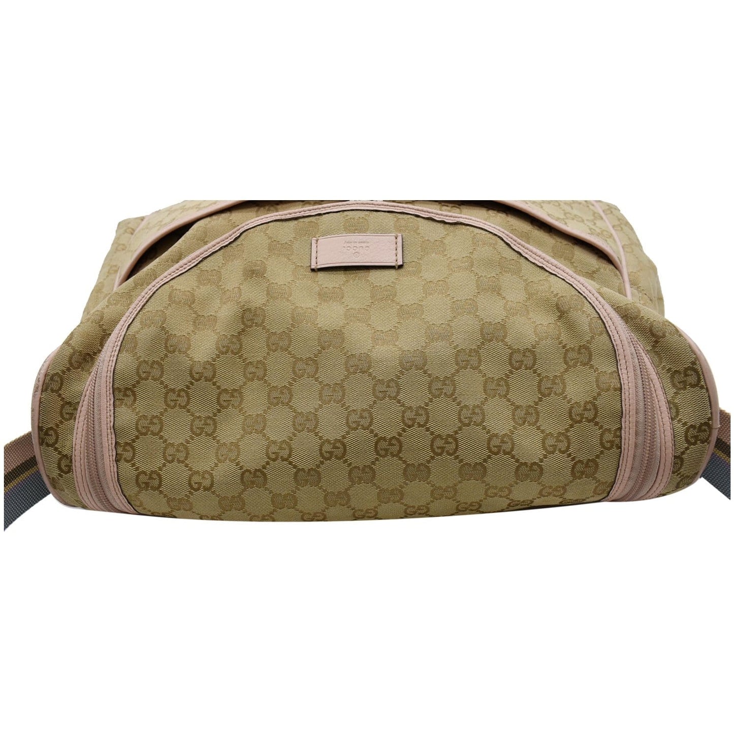 GUCCI Large Diaper GG Supreme Canvas Shoulder Bag Pink 123326