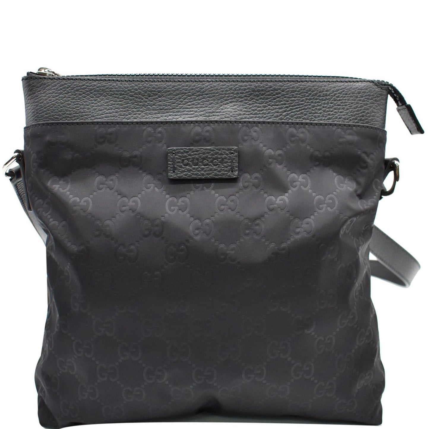 GUCCI GG Monogram Nylon Small Messenger Bag Black 510342