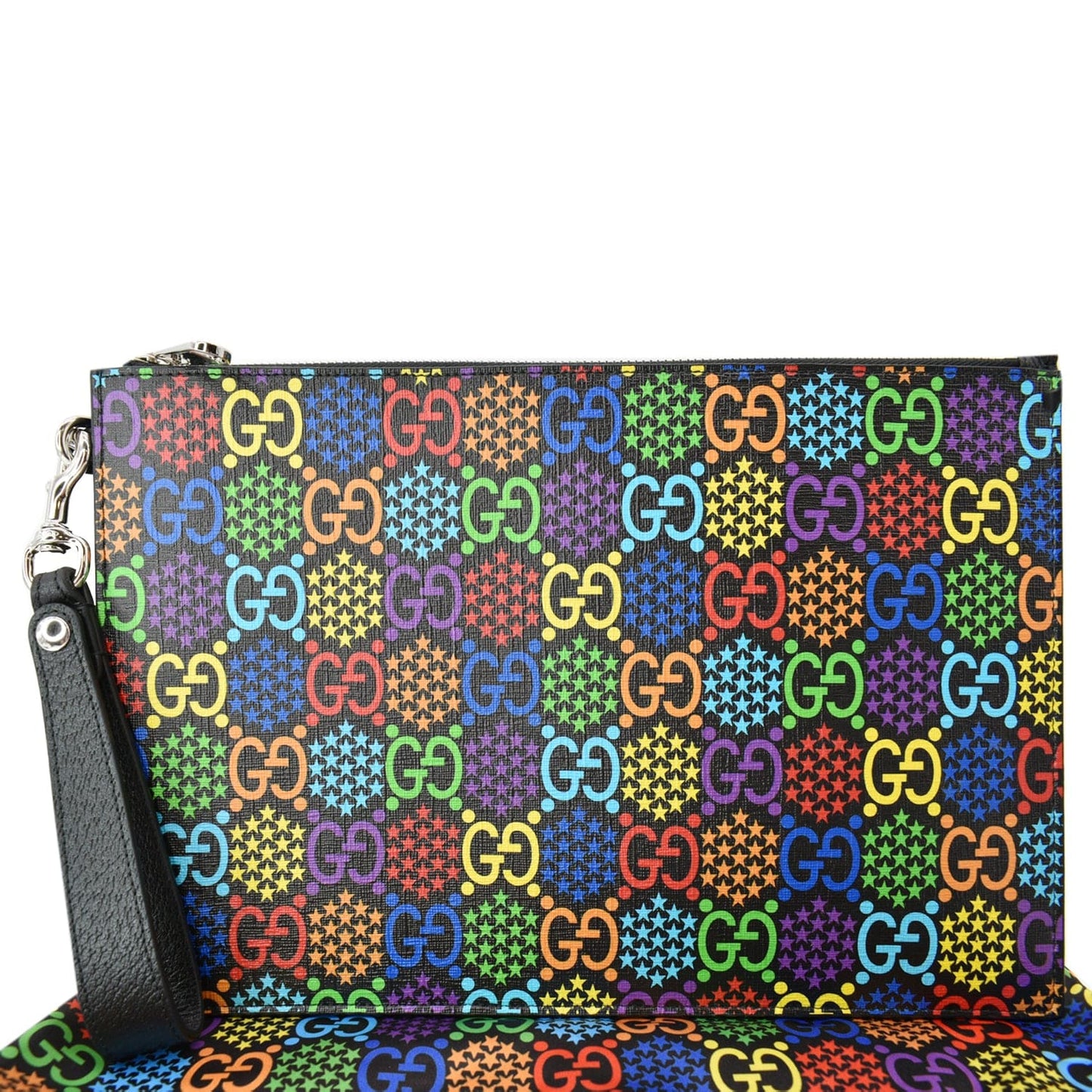 GUCCI GG Psychedelic Supreme Canvas Clutch Multicolor 601087 - 10% Off