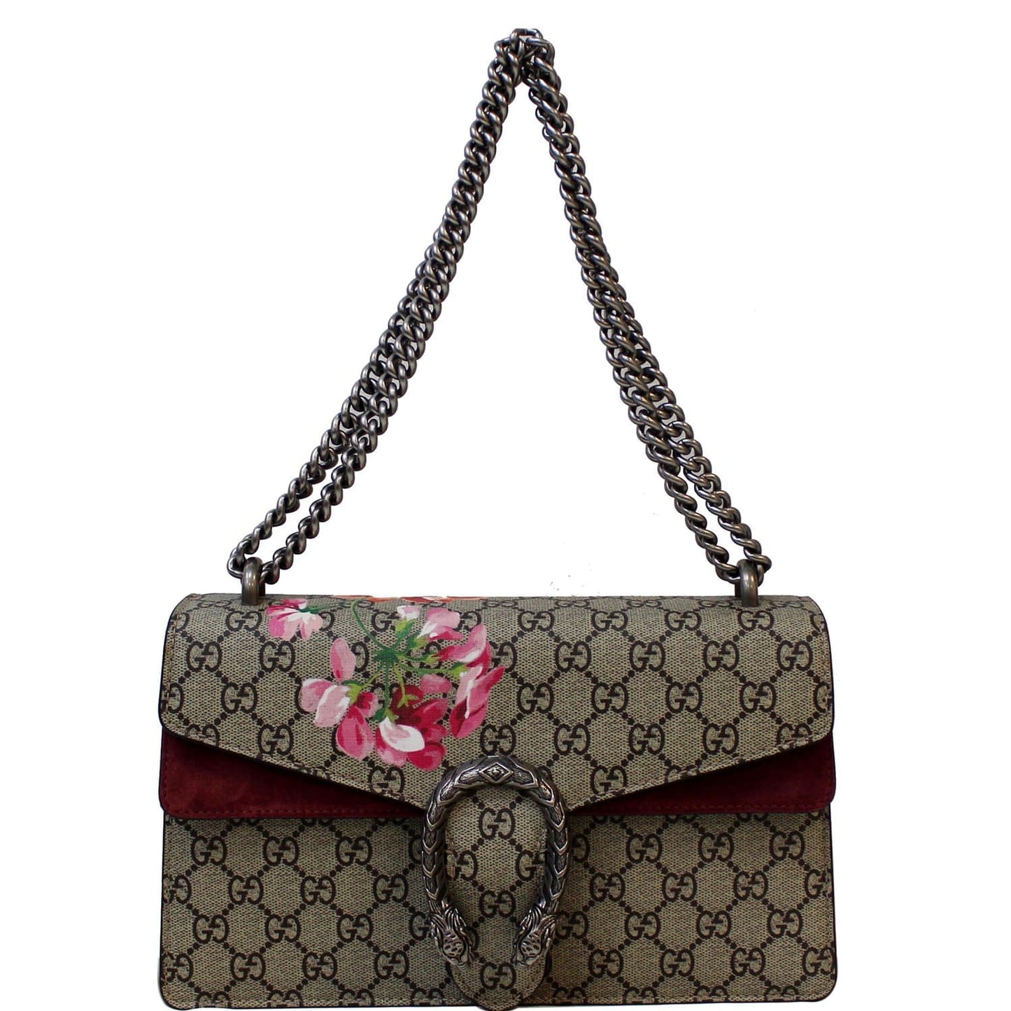 GUCCI Dionysus small GG Blooms Shoulder bag Beige 400249