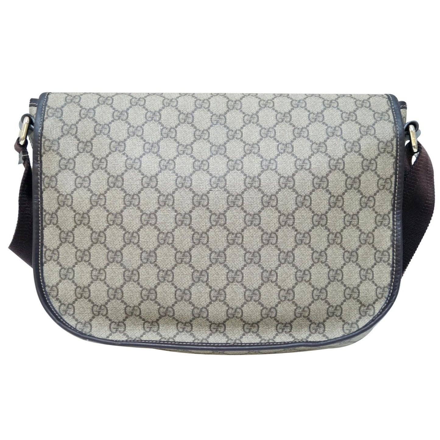 GUCCI GG Plus Canvas Messenger Crossbody Bag Beige 201732