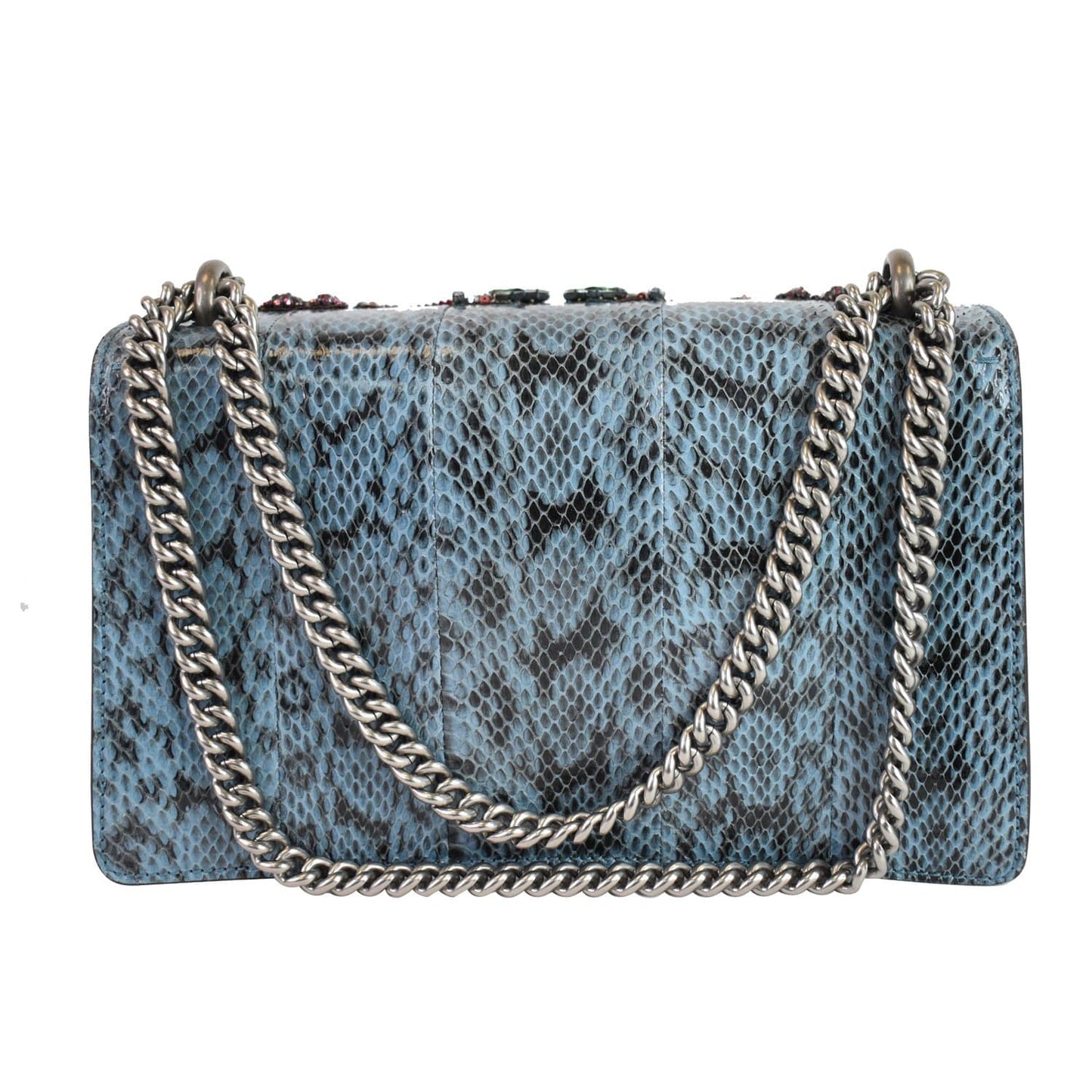 GUCCI Dionysus Small Blind For Love Python Shoulder Bag Marine Blue 481606 - 15% OFF
