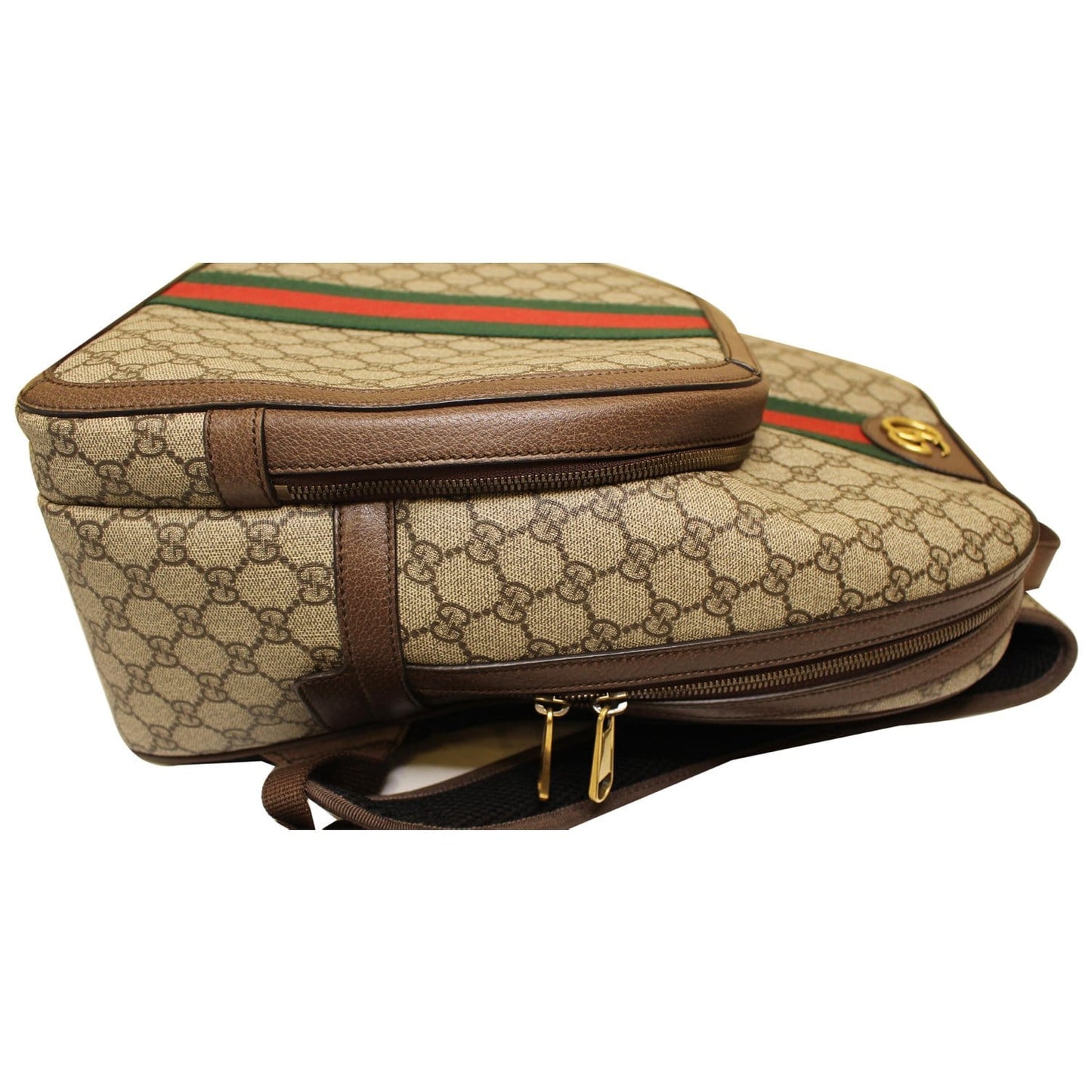 GUCCI Ophidia GG Medium Supreme Canvas Backpack Beige 547967