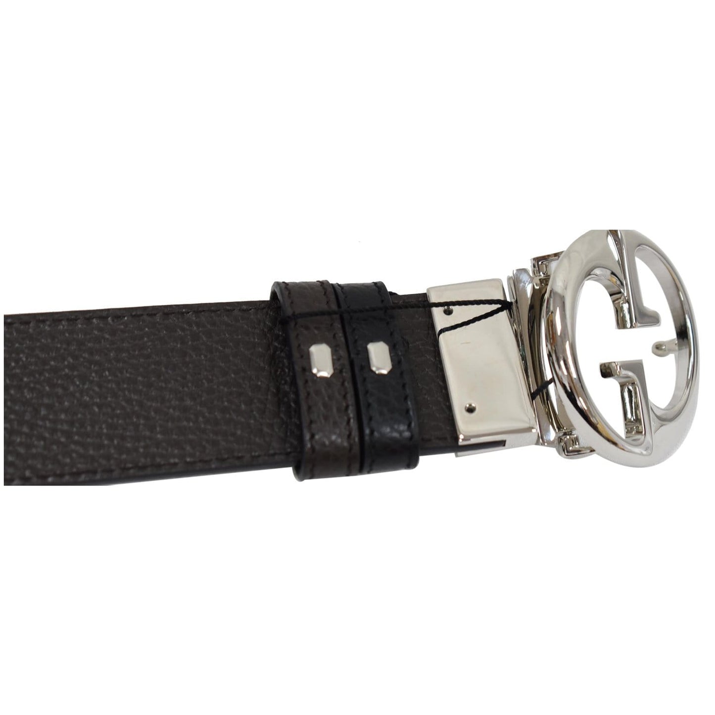 GUCCI GG Reversible Leather Belt Black/Brown 449715 Size 95.38