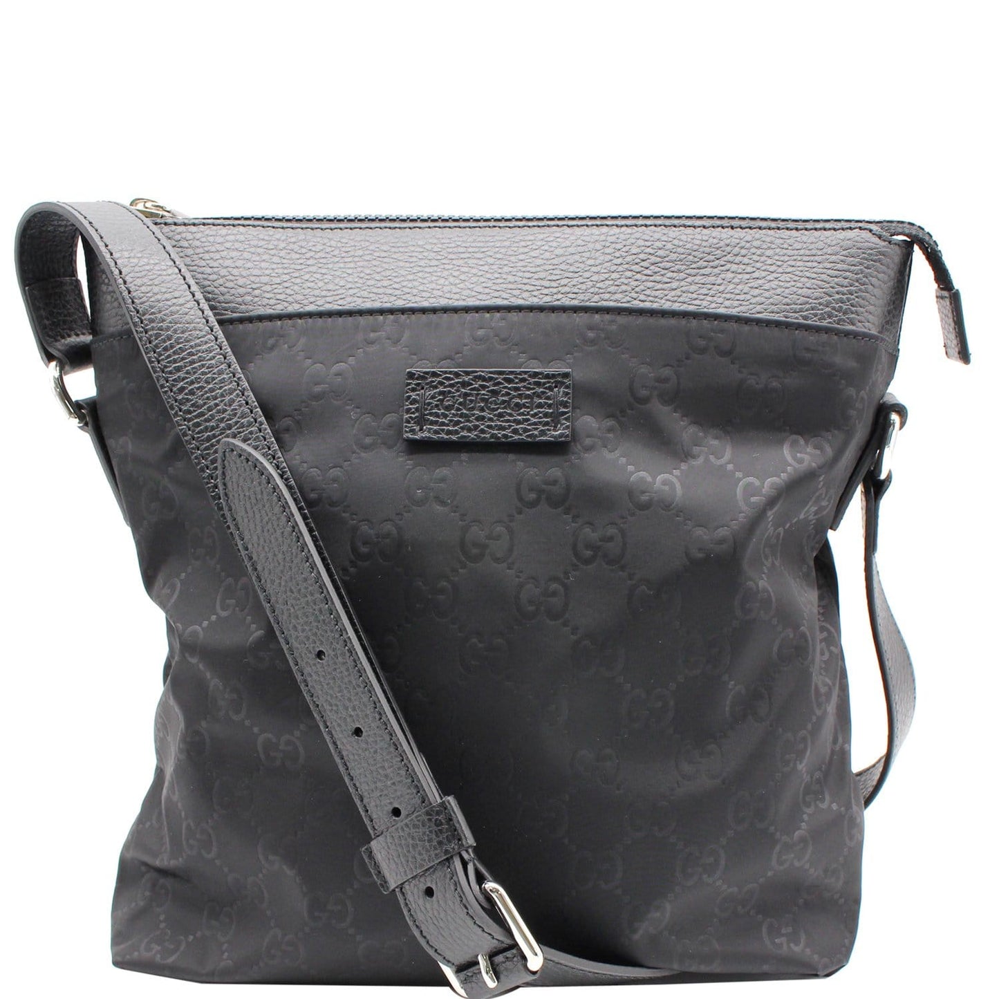 GUCCI GG Monogram Nylon Small Messenger Bag Black 510342