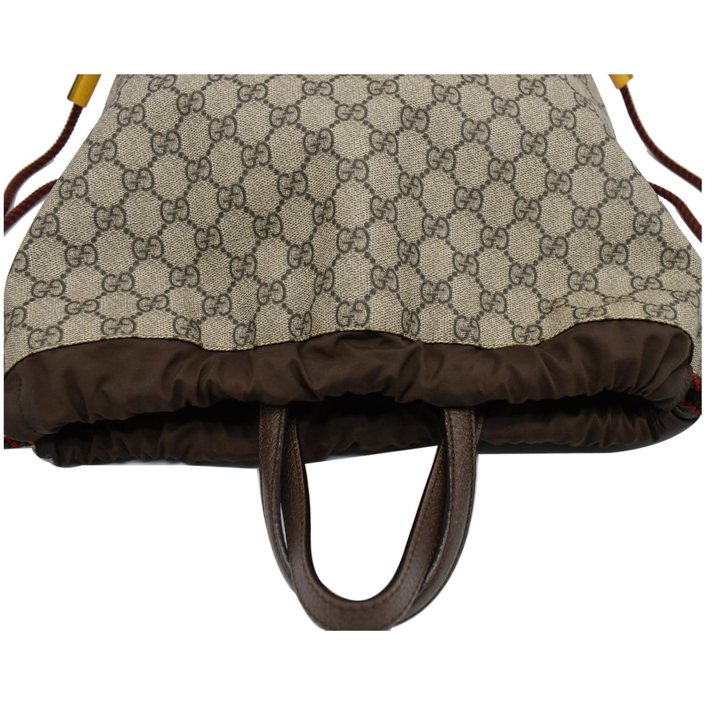 GUCCI Neo Vintage Drawstring GG Supreme Canvas Backpack Bag Beige 473872